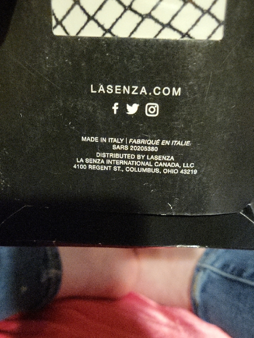 La SENZA Black Fishnet Tights - Classic Net Hosiery - Picture 5 of 8